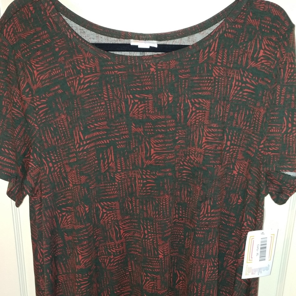 Charcoal & red Carly hi-low dress